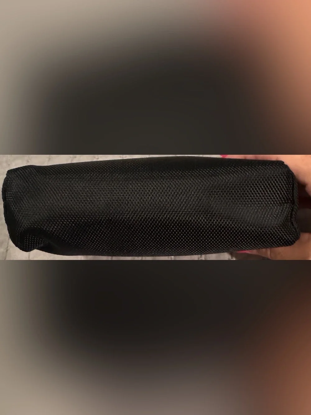 Tumi Black Toiletry Pouch with Red Logo Delta Airlines